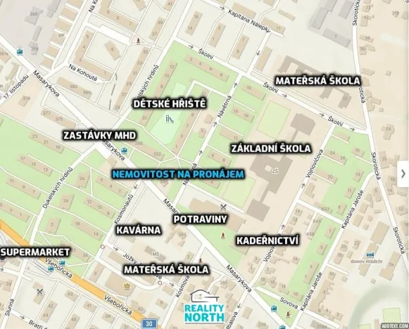 Pronájem bytu 2+1, Ústí nad Labem, Návětrná, 51 m2