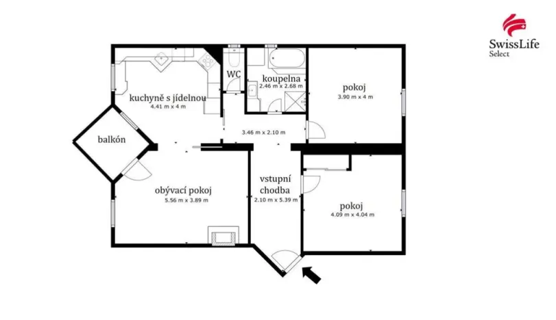 Pronájem bytu 3+1, Moravské Budějovice, Na Výsluní, 93 m2