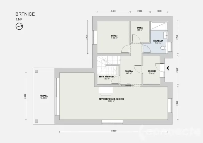 Prodej rodinného domu, Velké Popovice - Brtnice, 161 m2