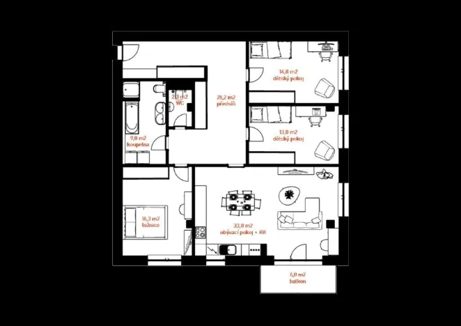 Prodej bytu 4+kk, Holešov, U Letiště, 110 m2