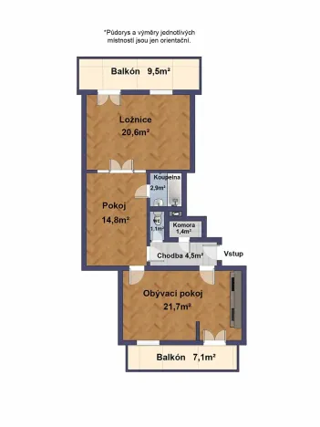 Prodej bytu 2+1, Praha - Břevnov, Bělohorská, 70 m2