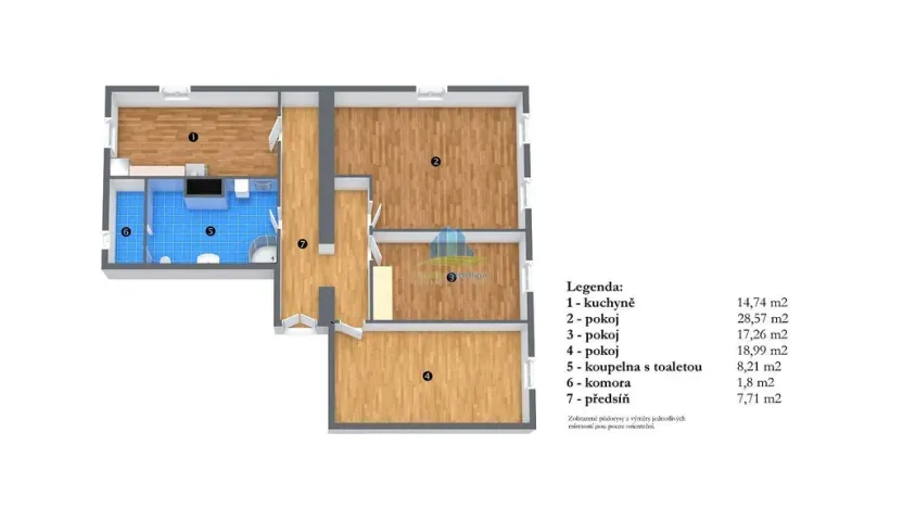 Prodej bytu 3+1, Františkovy Lázně, Francouzská, 95 m2