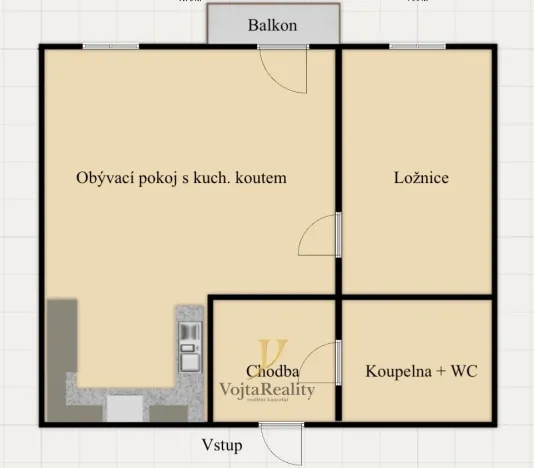 Prodej bytu 2+kk, Olomouc, Třída Jiřího Pelikána, 60 m2