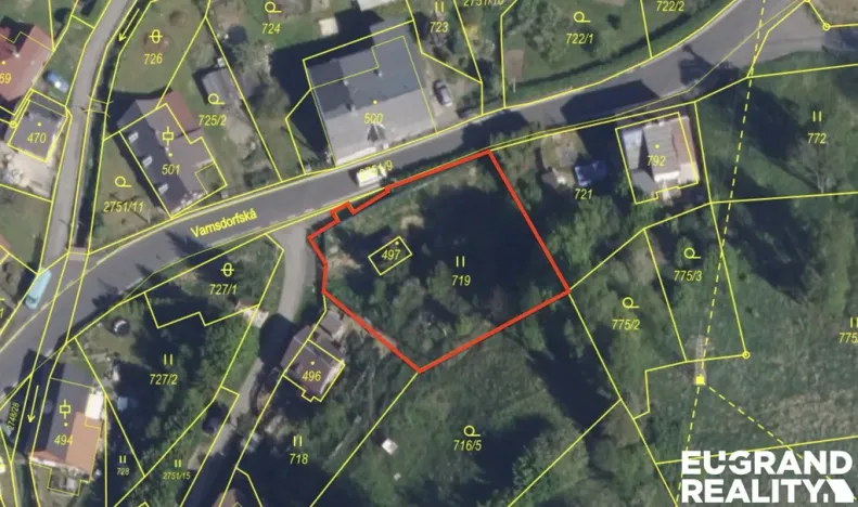 Prodej pozemku pro bydlení, Krásná Lípa, Na Náspu, 887 m2