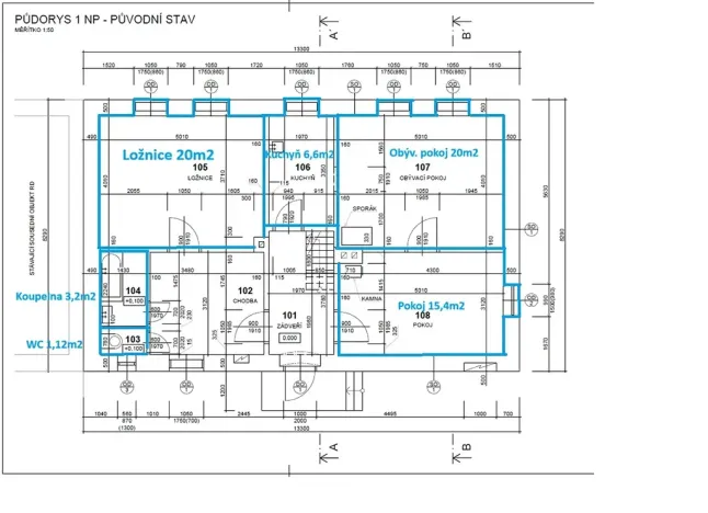 Prodej rodinného domu, Malý Beranov, 90 m2