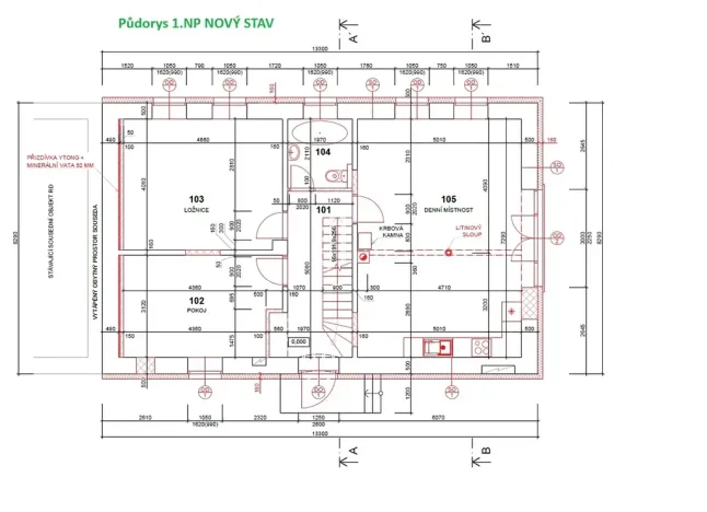 Prodej rodinného domu, Malý Beranov, 90 m2