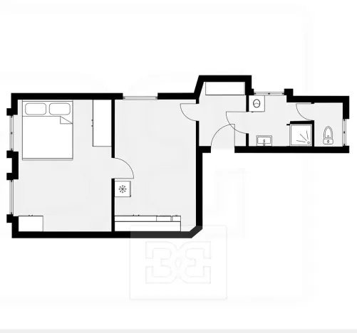 Pronájem bytu 2+kk, Praha - Holešovice, Letohradská, 43 m2