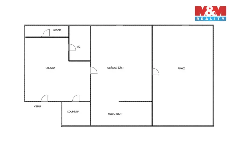 Pronájem bytu 2+kk, Hradec Králové, Průmyslová, 54 m2