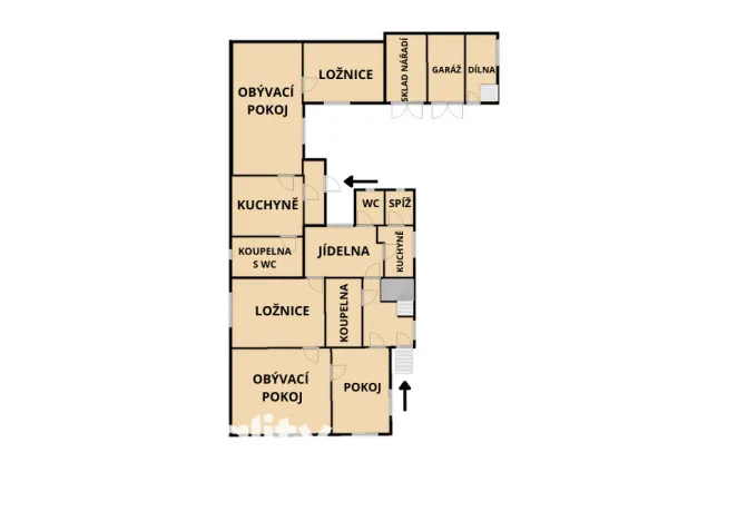 Prodej rodinného domu, Velká Bíteš - Janovice, Kpt. Jaroše, 132 m2