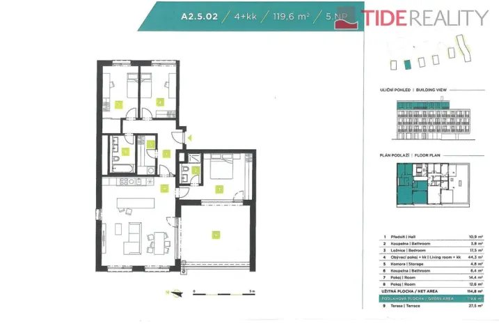 Prodej bytu 4+kk, Beroun, 147 m2