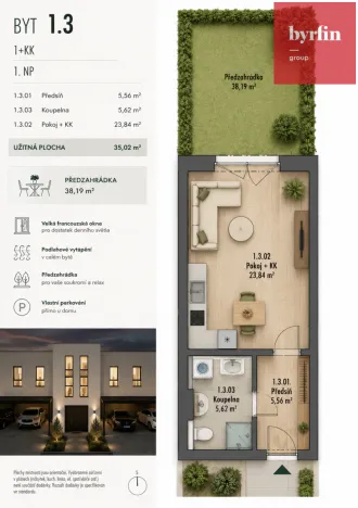 Prodej bytu 1+kk, Opava - Vávrovice, 35 m2