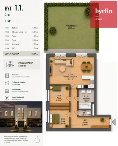 Prodej bytu 3+kk, Opava - Vávrovice, 82 m2