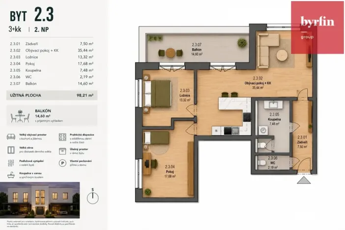 Prodej bytu 3+kk, Opava - Vávrovice, 83 m2