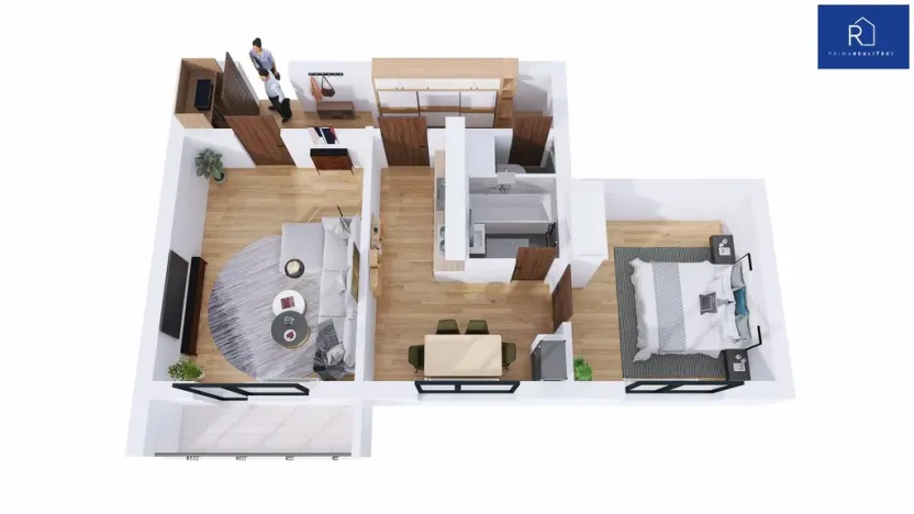 Prodej bytu 2+1, Uničov, Hrdinů, 52 m2