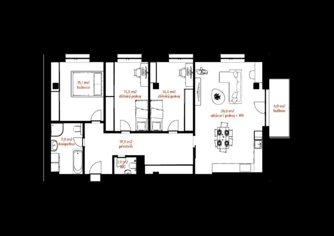 Prodej bytu 4+kk, Holešov, U Letiště, 116 m2