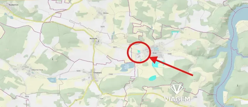 Prodej podílu komerčního pozemku, Čím, 2318 m2