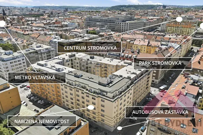 Pronájem bytu 2+1, Praha - Holešovice, U smaltovny, 74 m2