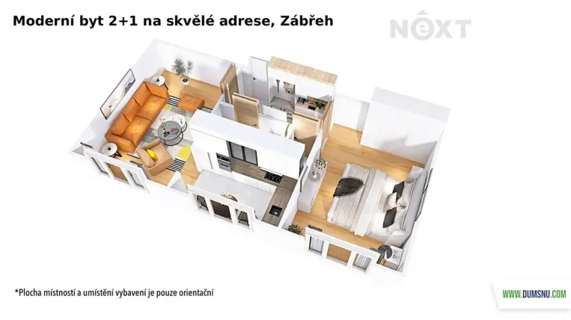 Prodej bytu 2+1, Zábřeh, Kosmonautů, 54 m2