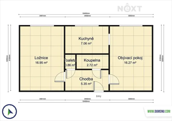 Prodej bytu 2+1, Zábřeh, Kosmonautů, 54 m2