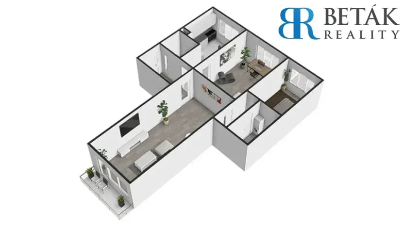 Prodej bytu 3+1, Přerov, tř. 17. listopadu, 78 m2