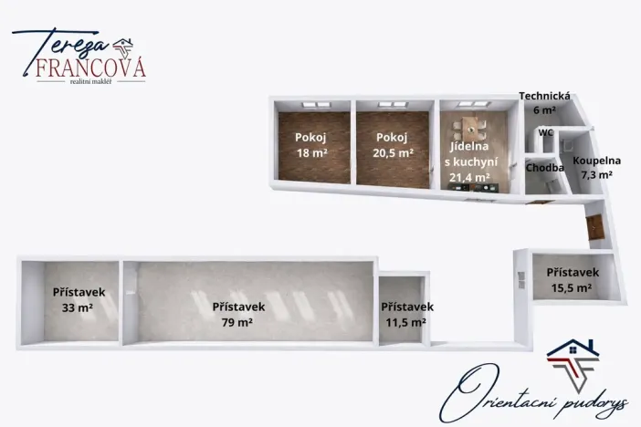 Prodej rodinného domu, Biskupice, 91 m2