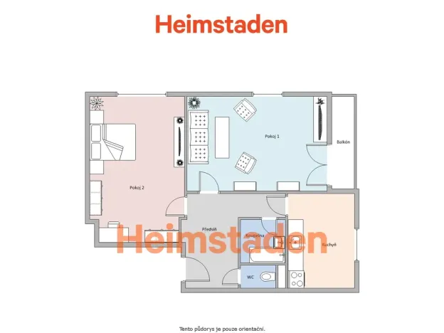 Pronájem bytu 2+1, Havířov - Město, nám. Republiky, 52 m2