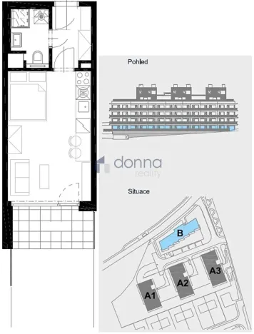 Pronájem bytu 1+kk, Praha, Jáchymovská, 30 m2