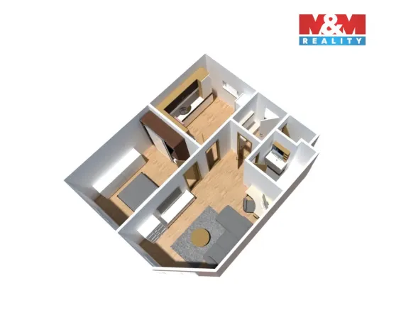 Prodej bytu 2+1, Ostrava - Bělský Les, Horní, 55 m2