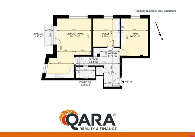 Pronájem bytu 3+kk, Dolní Břežany, Ke Kapličce, 80 m2