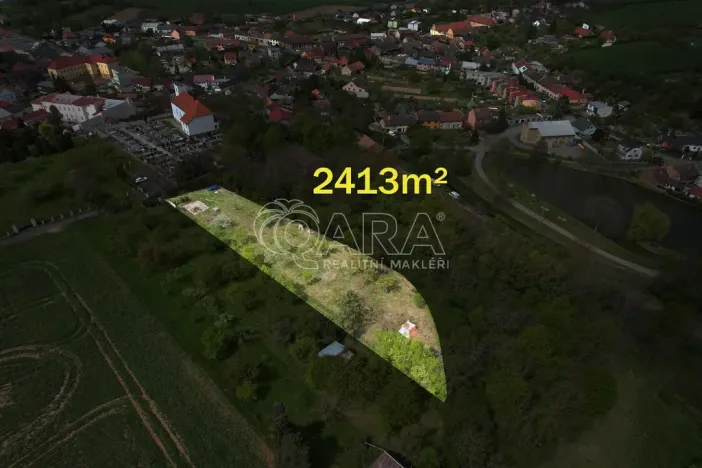 Prodej zahrady, Kokory, 2413 m2