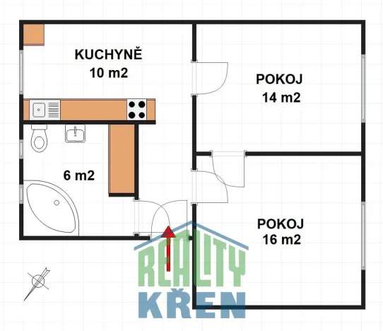 Pronájem bytu 2+1, Praha - Sedlec, V Sedlci, 50 m2