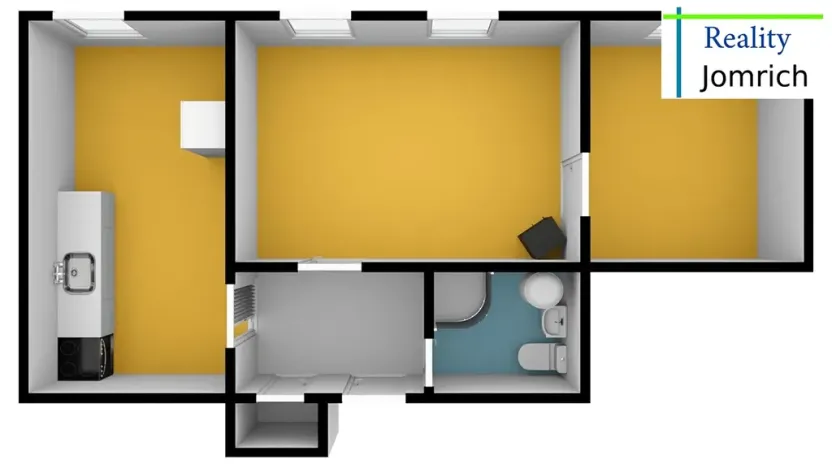 Pronájem bytu 2+1, Liberec, Na Srázu, 52 m2