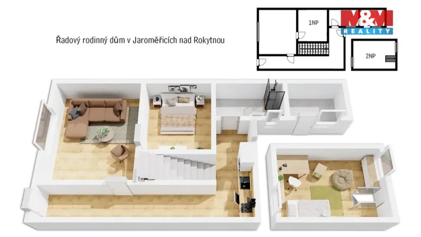 Prodej rodinného domu, Jaroměřice nad Rokytnou, Vrchlického, 75 m2