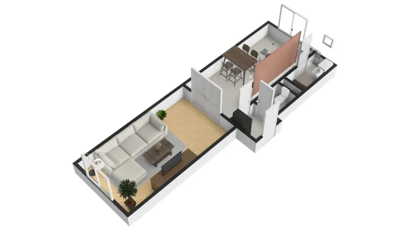 Pronájem bytu 2+kk, Praha - Žižkov, Jeronýmova, 36 m2