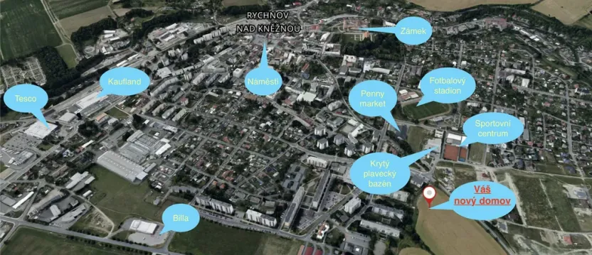 Pronájem bytu 1+1, Rychnov nad Kněžnou, Javornická, 42 m2