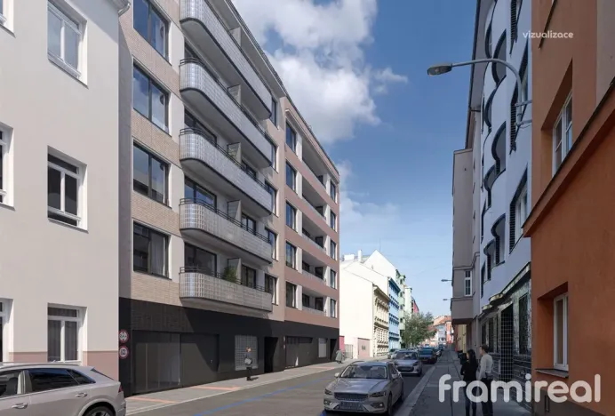 Pronájem bytu 2+kk, Brno - Zábrdovice, Příční, 44 m2