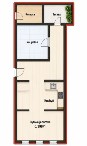 Prodej bytu 1+1, Karlovy Vary, Pod Jelením skokem, 48 m2