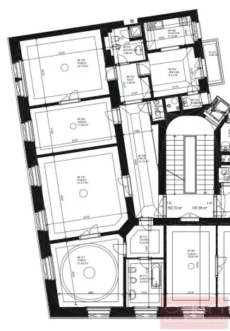 Pronájem bytu 4+1, Praha - Staré Město, Pařížská, 151 m2