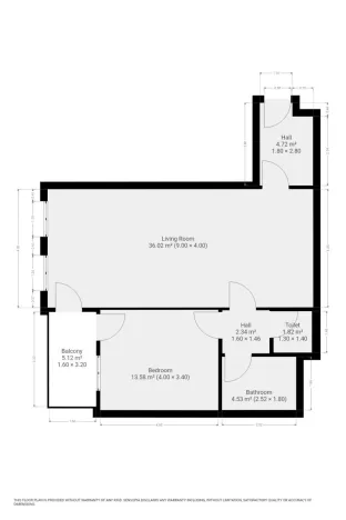 Pronájem bytu 2+kk, Praha - Smíchov, Albrightové, 52 m2