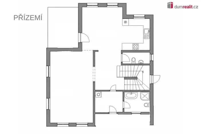 Prodej rodinného domu, Jenišov - Pod Rohem, Zalomená, 135 m2