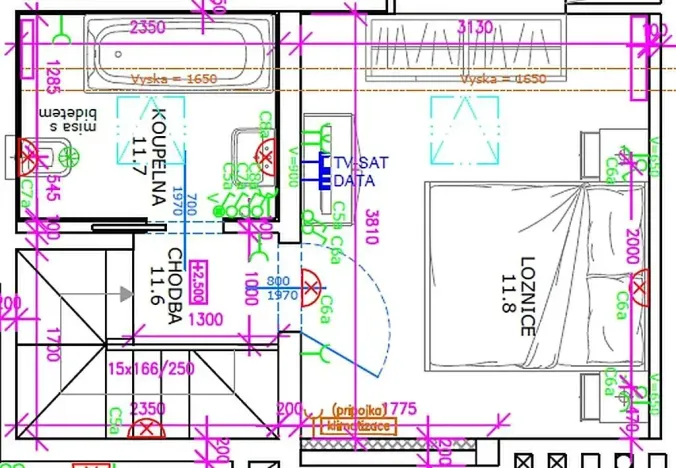 Pronájem bytu 3+kk, Praha - Nusle, náměstí Bratří Synků, 76 m2
