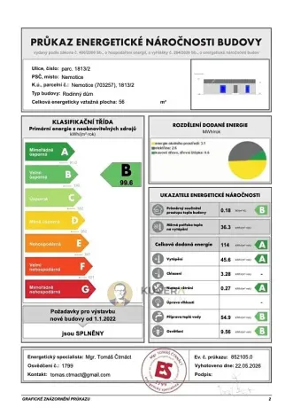 Prodej rodinného domu, Nemotice, 65 m2