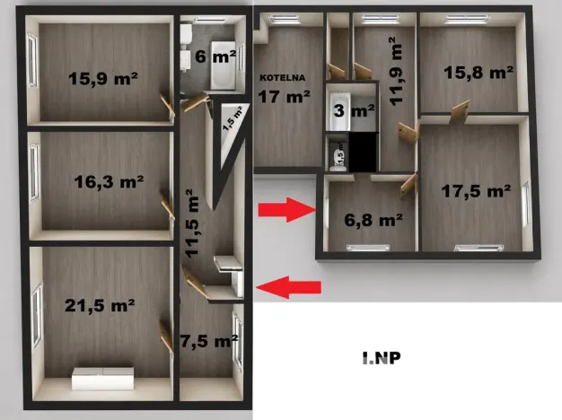 Prodej rodinného domu, Odry - Loučky, 362 m2