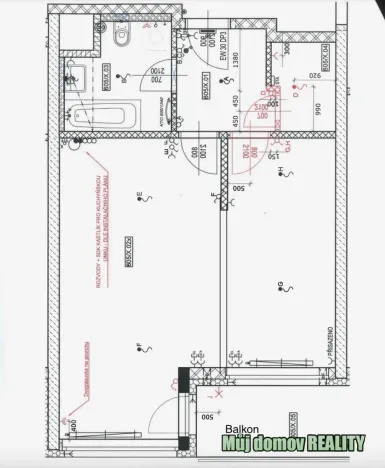 Pronájem bytu 2+kk, Praha - Hlubočepy, náměstí Olgy Scheinpflugové, 56 m2