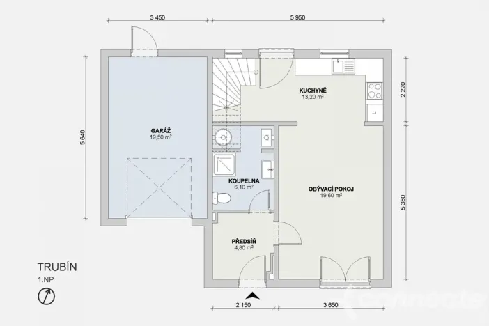 Prodej bytu 4+1, Trubín, Na Vyhlídce, 121 m2
