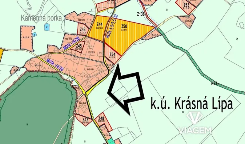 Prodej pole, Krásná Lípa, 16778 m2