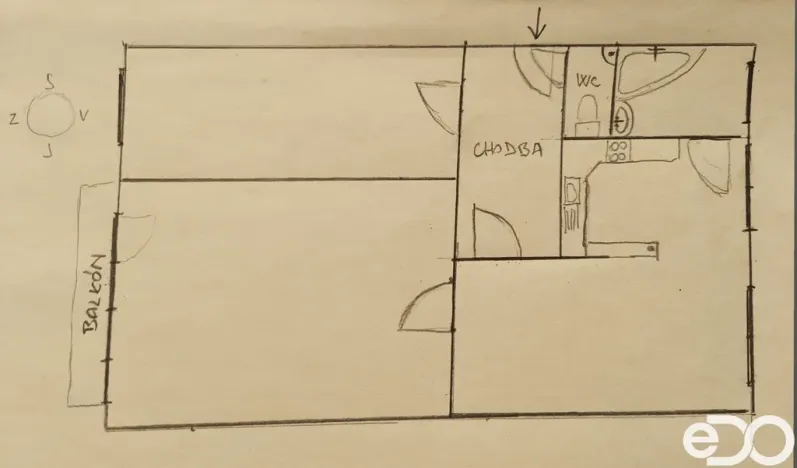 Pronájem bytu 3+kk, Nové Město nad Metují, Malecí, 57 m2