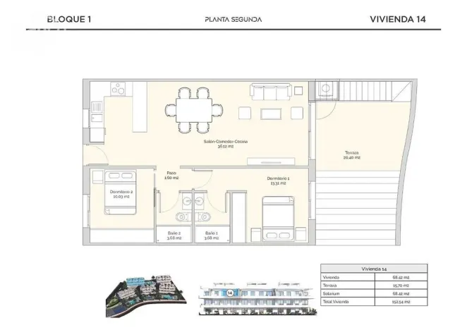 Prodej bytu 3+kk, Finestrat, Alicante, Španělsko, 68 m2