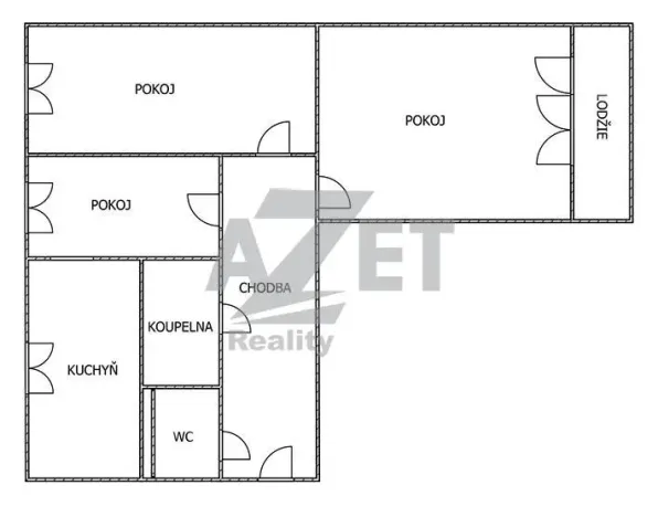 Prodej bytu 3+1, Karviná - Mizerov, Kpt. Jaroše, 64 m2