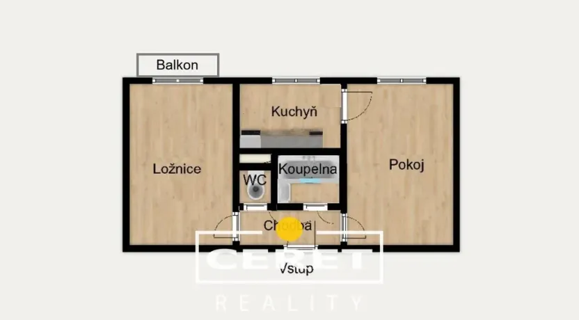 Prodej bytu 2+1, Žatec, Podměstí, 55 m2